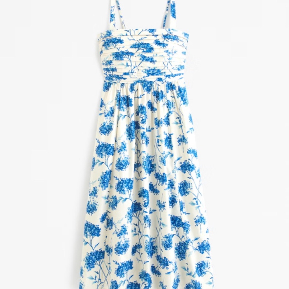 A&F Emerson Poplin Wide Strap Midi Dress - Picture 3 of 8